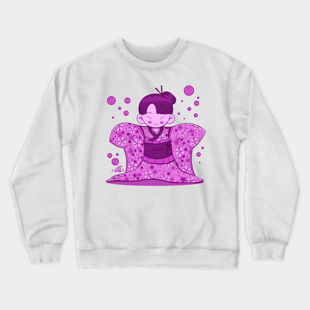 Cherry Blossom Girl Crewneck Sweatshirt by Sketchbook ni Abi